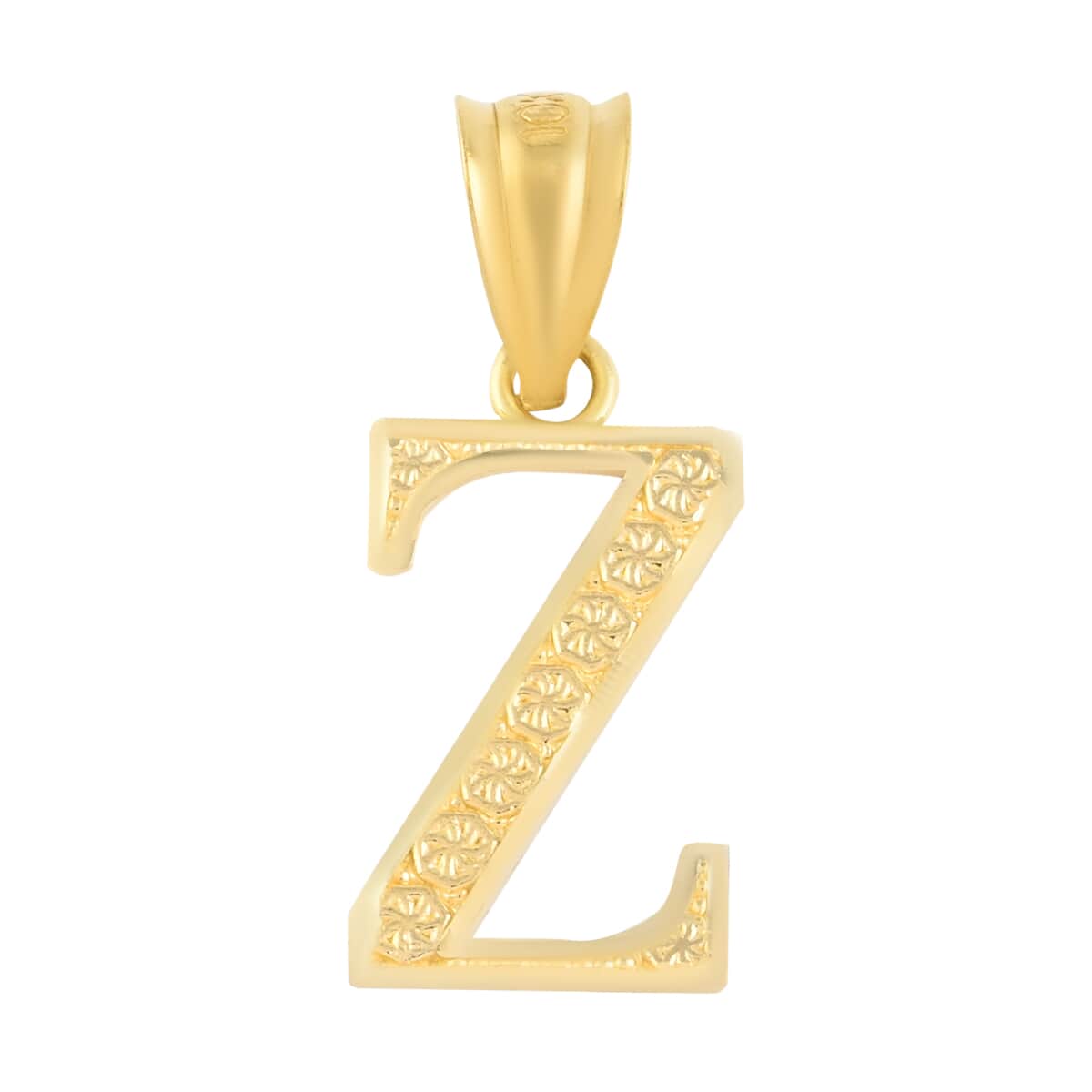 California Closeout Deal 10K Yellow Gold Initial Z Pendant image number 0