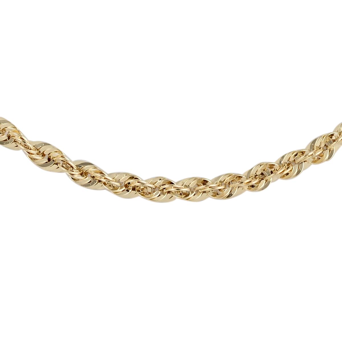 14K Yellow Gold 6mm Laser Rope Necklace 20 Inches 20.0 Grams image number 0