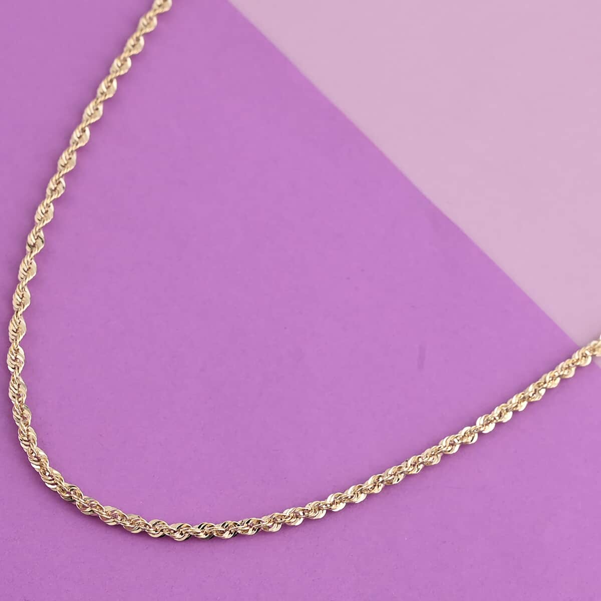 14K Yellow Gold 6mm Laser Rope Necklace 20 Inches 20.0 Grams image number 1