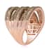 Natural Champagne Diamond Ring in Vermeil Rose Gold Over Sterling Silver (Size 7.0) 10.50 Grams 3.00 ctw image number 3