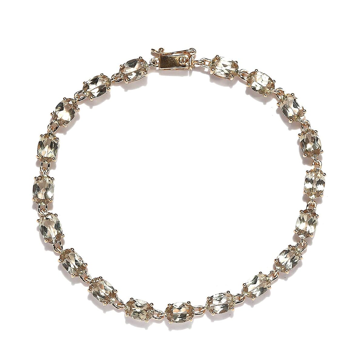 Luxoro 14K Yellow Gold AAA Turkizite Line Bracelet (6.50 In) 8.85 ctw image number 0