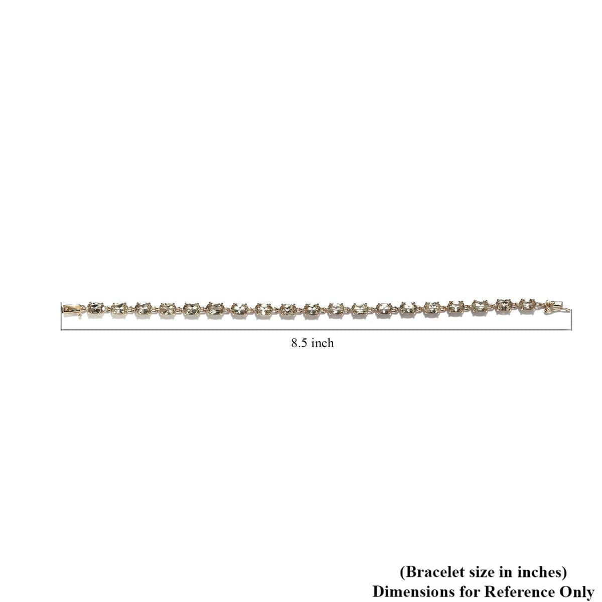 Luxoro 14K Yellow Gold AAA Turkizite Line Bracelet (6.50 In) 8.85 ctw image number 4