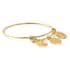 Pisces Zodiac Bangle Bracelet Gift Set in ION Plated Yellow Gold Stainless Steel (6-9 in) image number 3