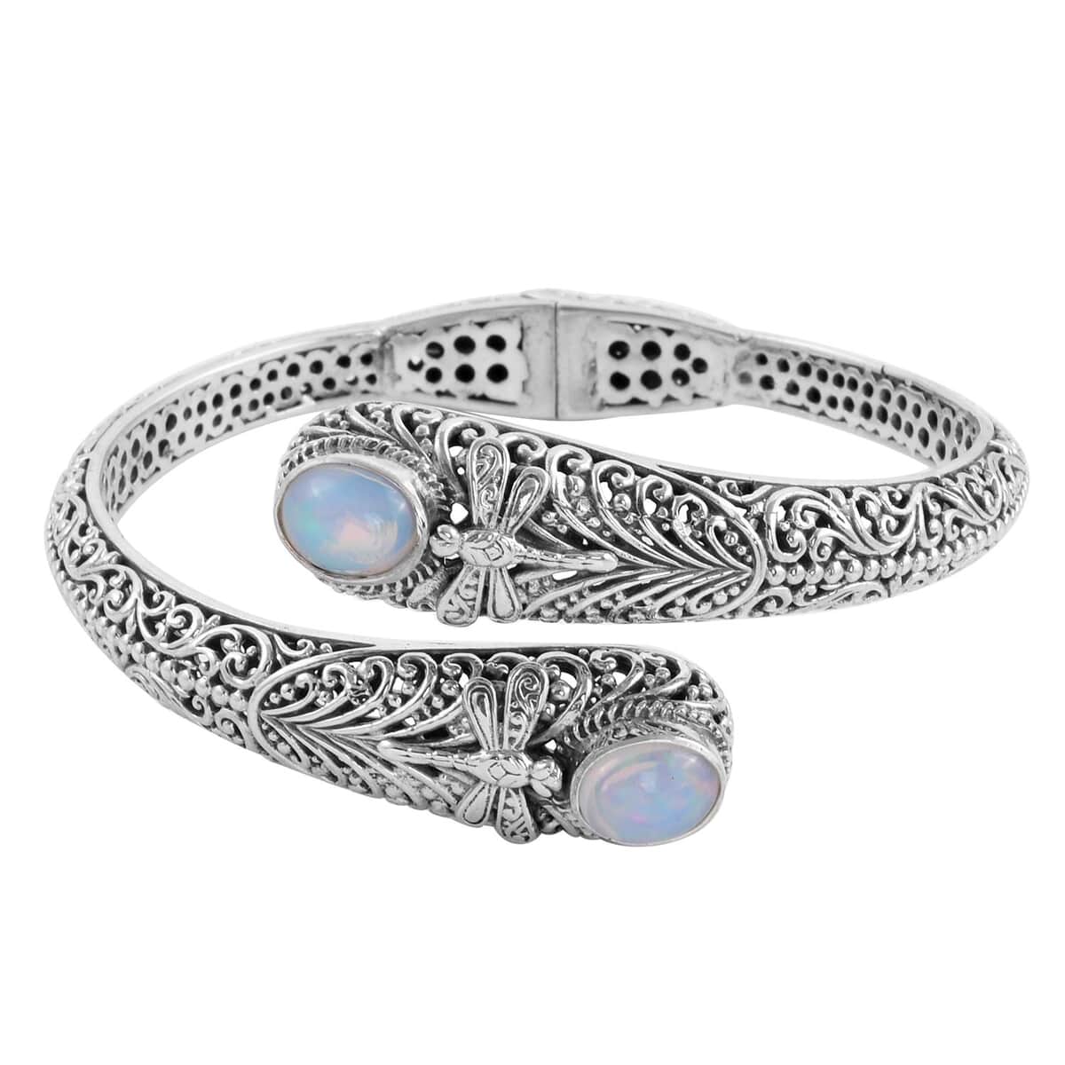 DOORBUSTER BALI LEGACY Ethiopian Welo Opal Cuff Bracelet in Sterling Silver (7.50 In) (30 g) 3.20 ctw image number 3