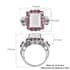 Kuisa Rainbow Moonstone and Orissa Rhodolite Garnet Ring in Platinum Over Sterling Silver (Size 7.0) 4.85 ctw image number 5