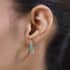 Karis Madagascar Paraiba Apatite Inside Out Hoop Earrings in 18K YG Plated 2.60 ctw image number 2