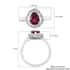 RHAPSODY 950 Platinum AAAA Ouro Fino Rubellite and E-F SI Diamond Halo Ring (Size 7.0) 5.85 Grams 1.20 ctw image number 5