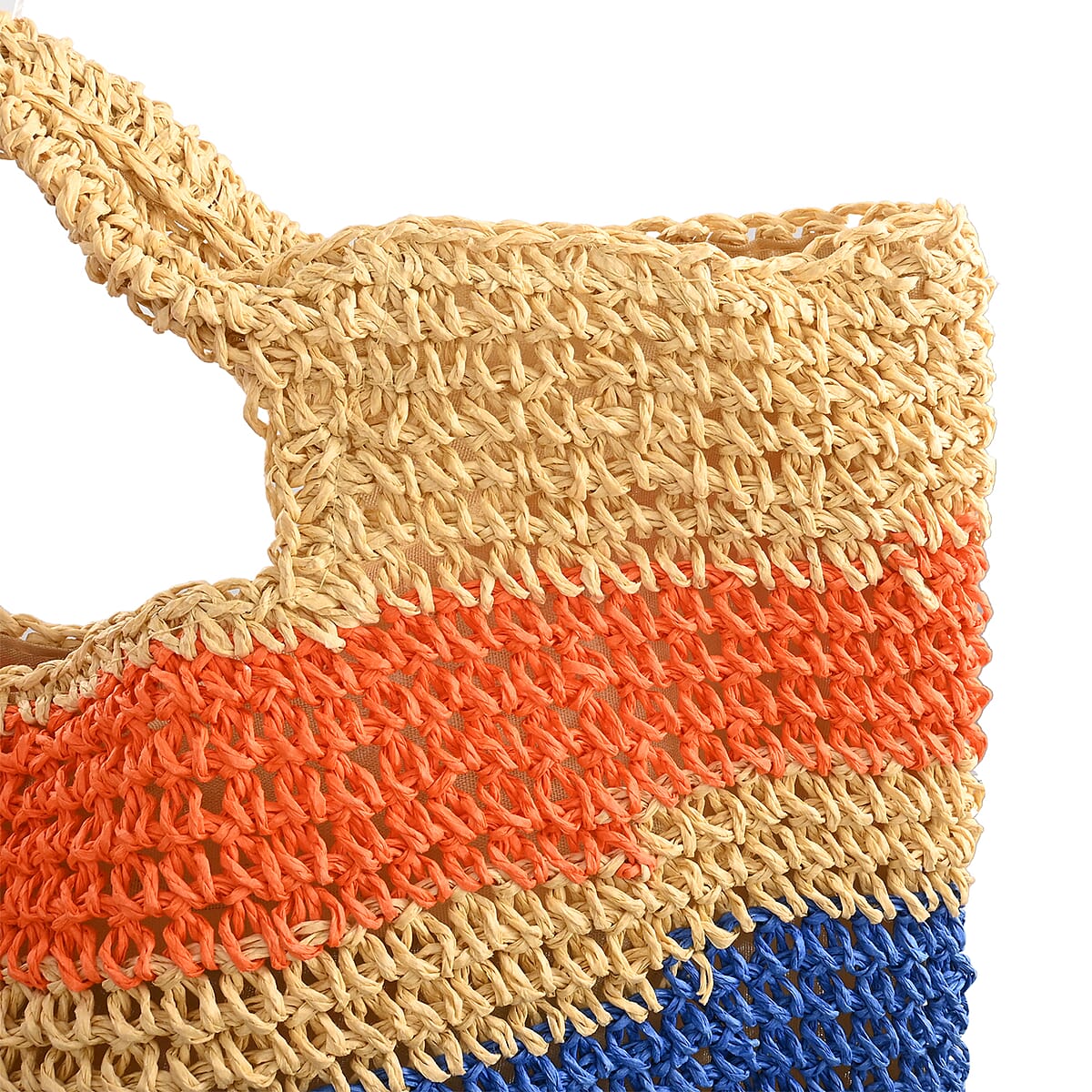 Urban Lux by TruCulture- Jasmine Multi Color Straw Grass Bag Lined image number 6