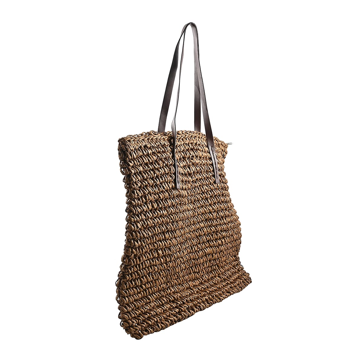 Urban Lux by TruCulture- Sam NC Cocoa Straw Tote image number 2