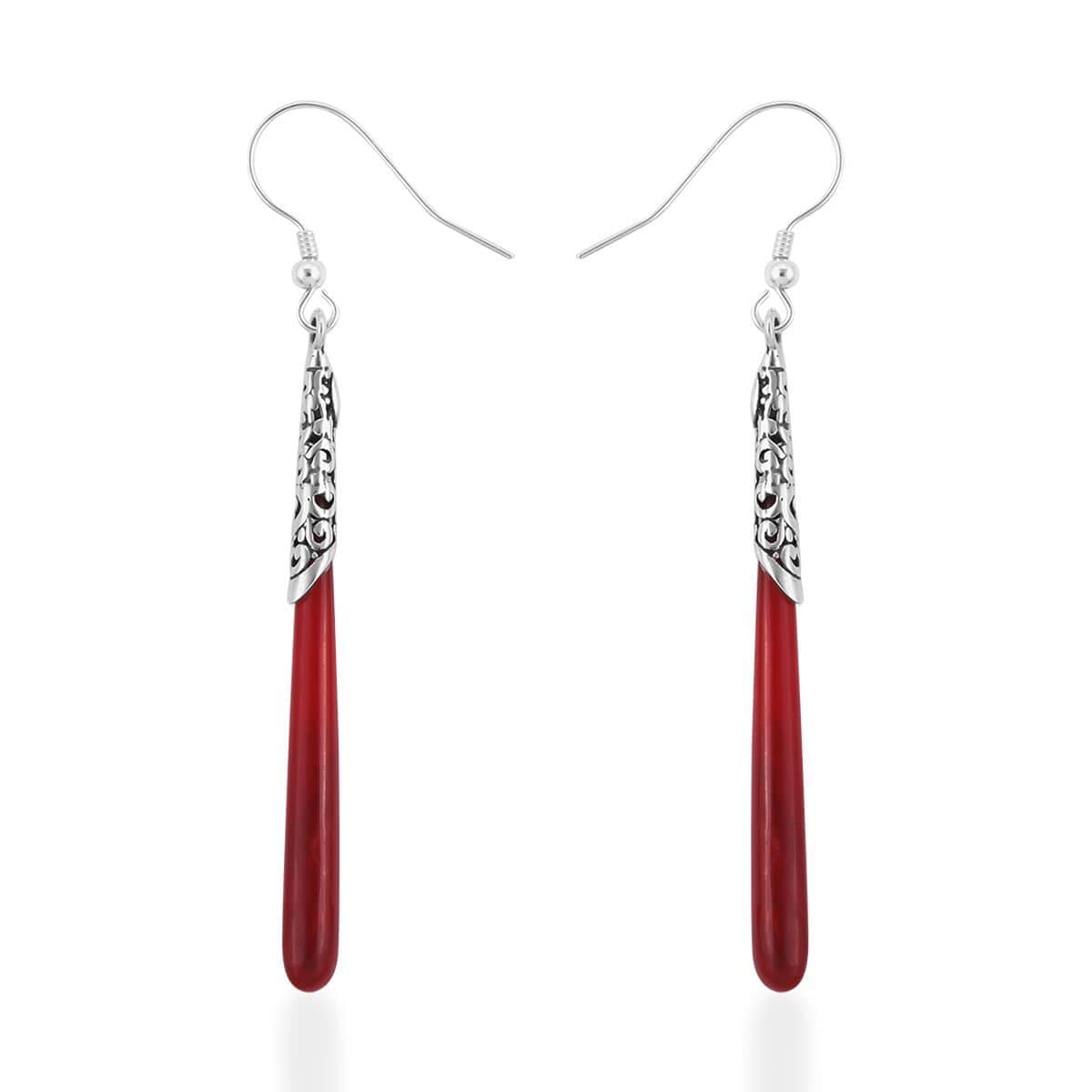 Sponge Coral Earrings in Sterling Silver image number 0