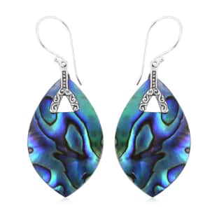 Abalone Shell Earrings in Sterling Silver