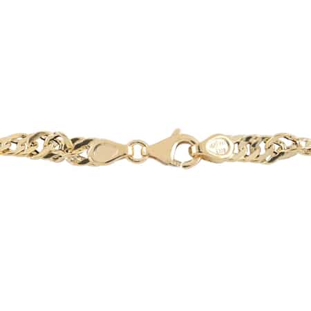 Maestro Gold Collection Italian 14K Yellow Gold 3.5mm Diamond-Cut MarquiseNecklace 20 Inches 2.65 Grams image number 2