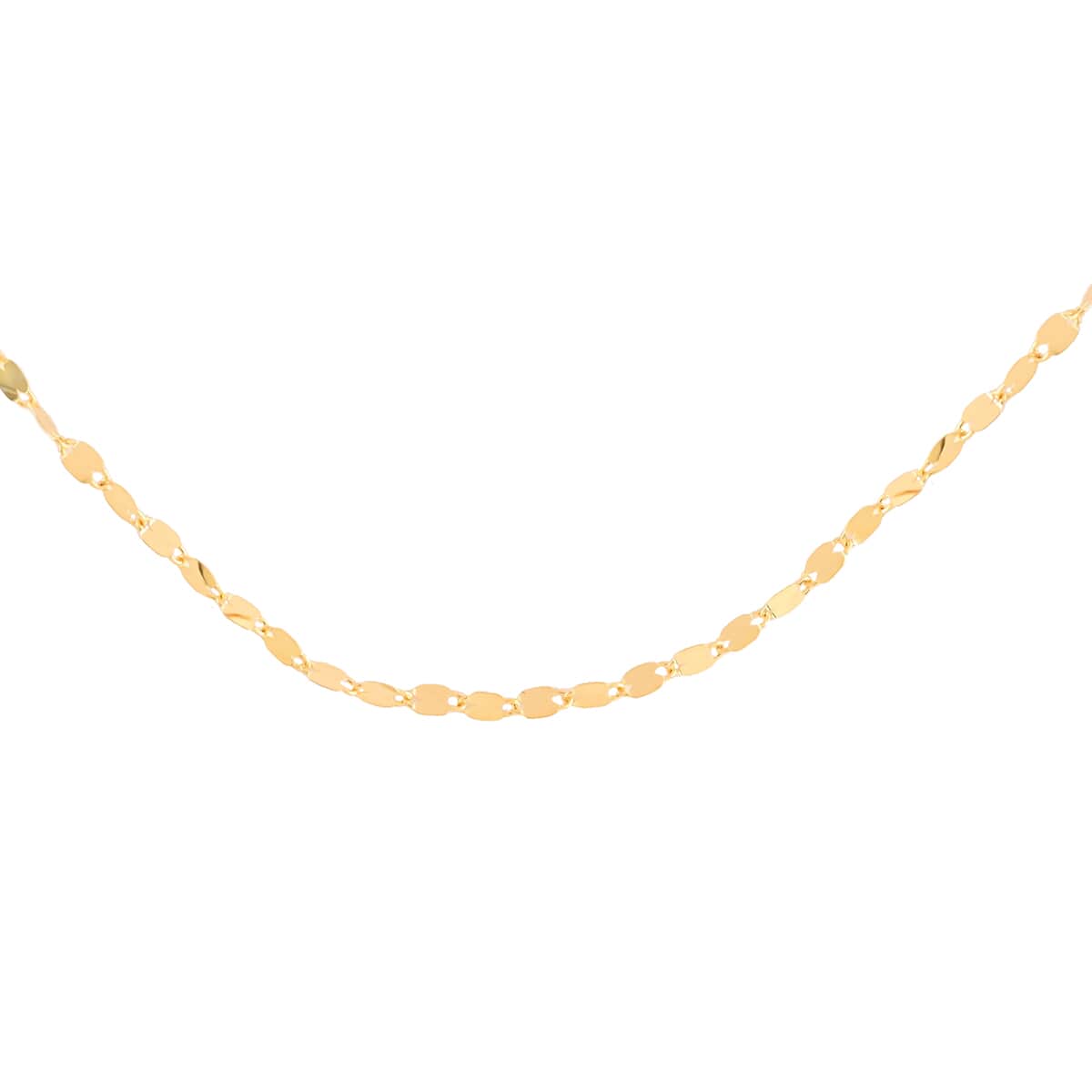 Maestro Gold Collection Italian 10K Yellow Gold 1.2 mm Initial A Necklace 18 Inches 1.0 Grams image number 3