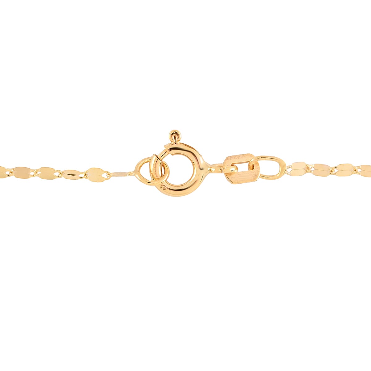 Maestro Gold Collection Italian 10K Yellow Gold 1.2 mm Initial A Necklace 18 Inches 1.0 Grams