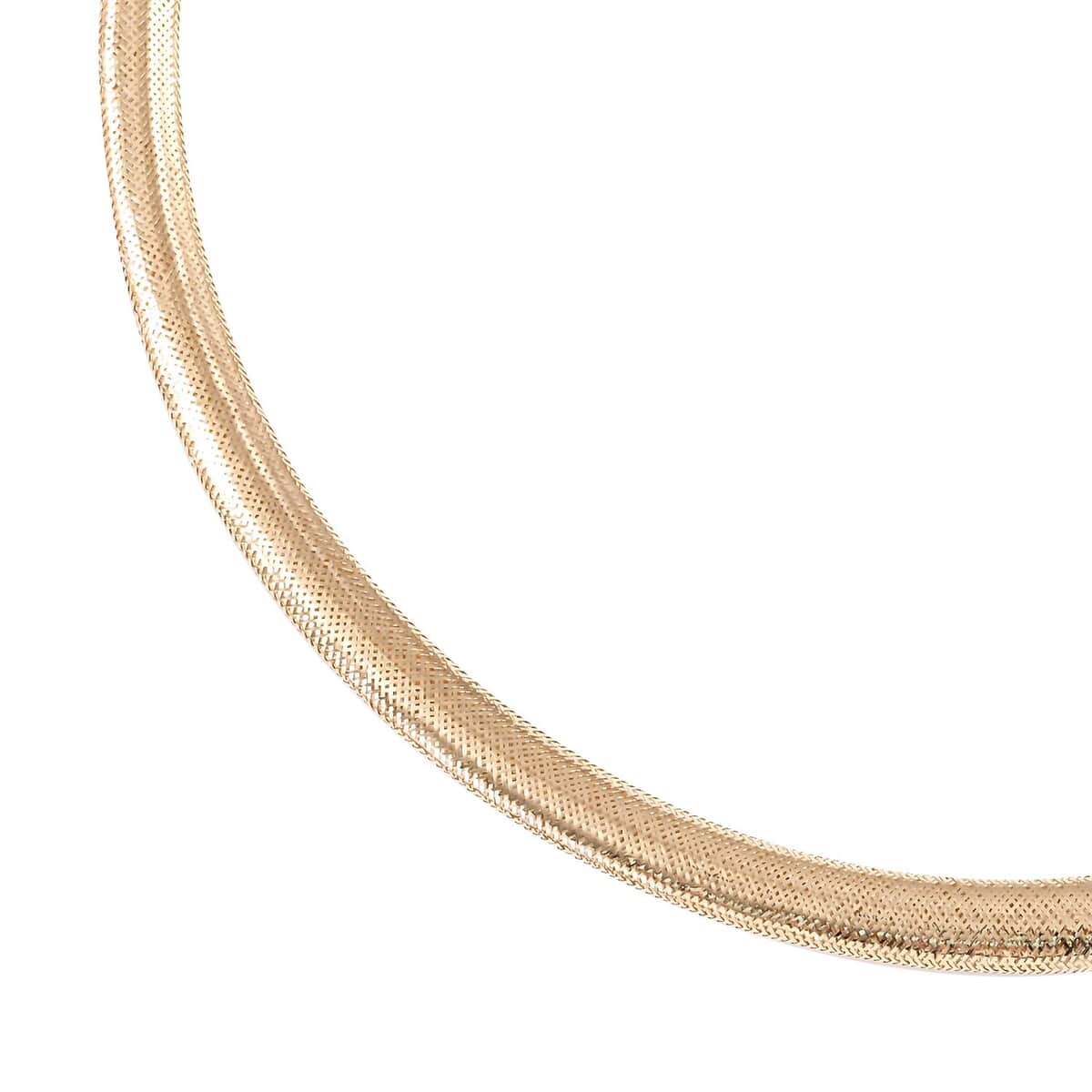 Maestro Gold Collection Italian 10K Yellow Gold 8mm Graduated Mesh Necklace 18-20 Inches 3.10 Grams image number 2