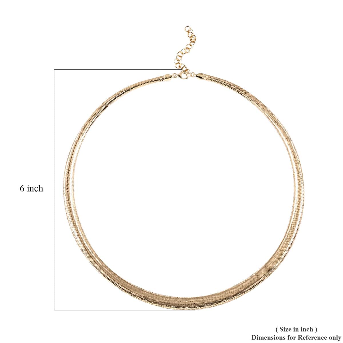 Maestro Gold Collection Italian 10K Yellow Gold 8mm Graduated Mesh Necklace 18-20 Inches 3.10 Grams image number 4