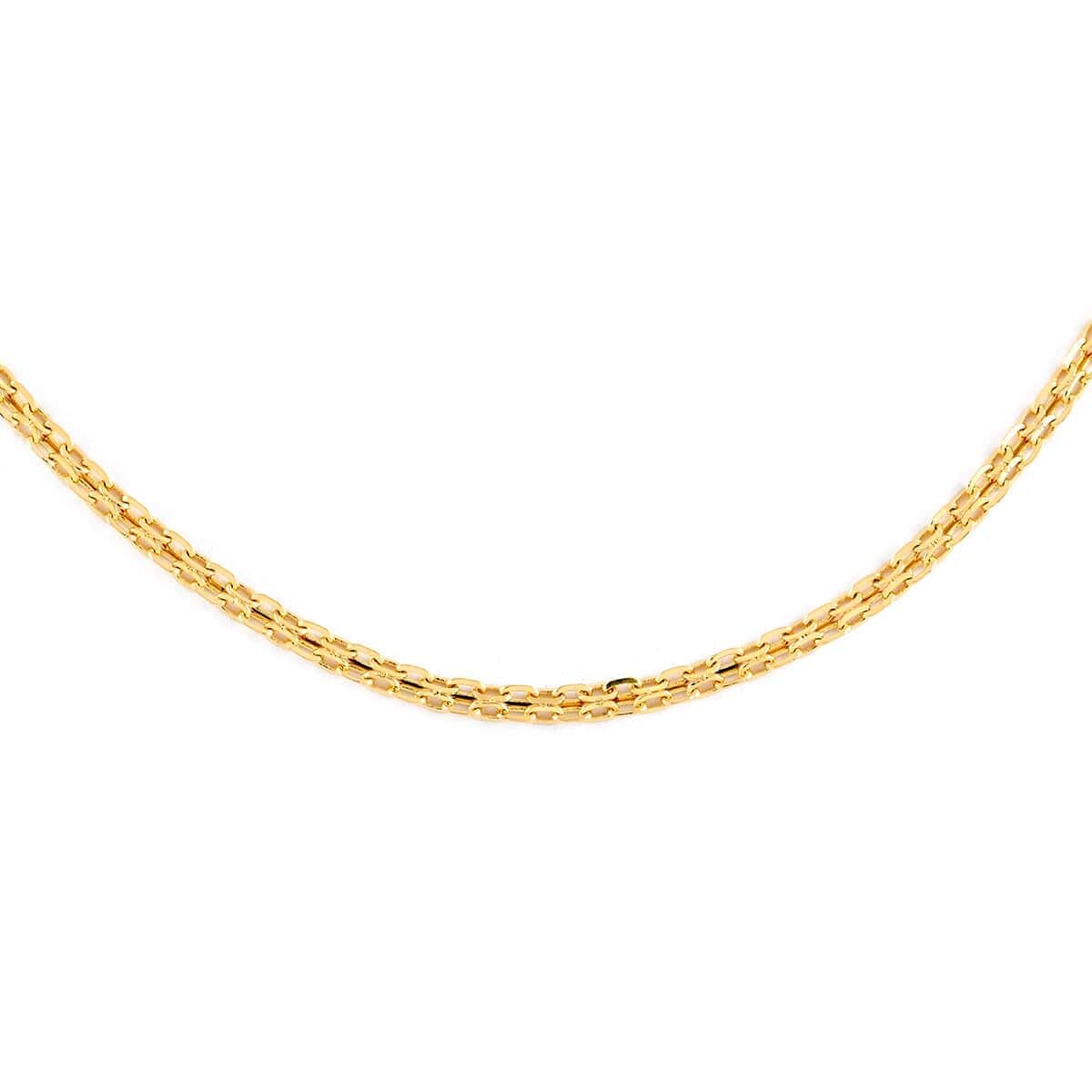 Maestro Gold Collection Italian 10K Yellow Gold 1.8mm Diamond-Cut Bismark Necklace 18 Inches 2.90 Grams image number 0