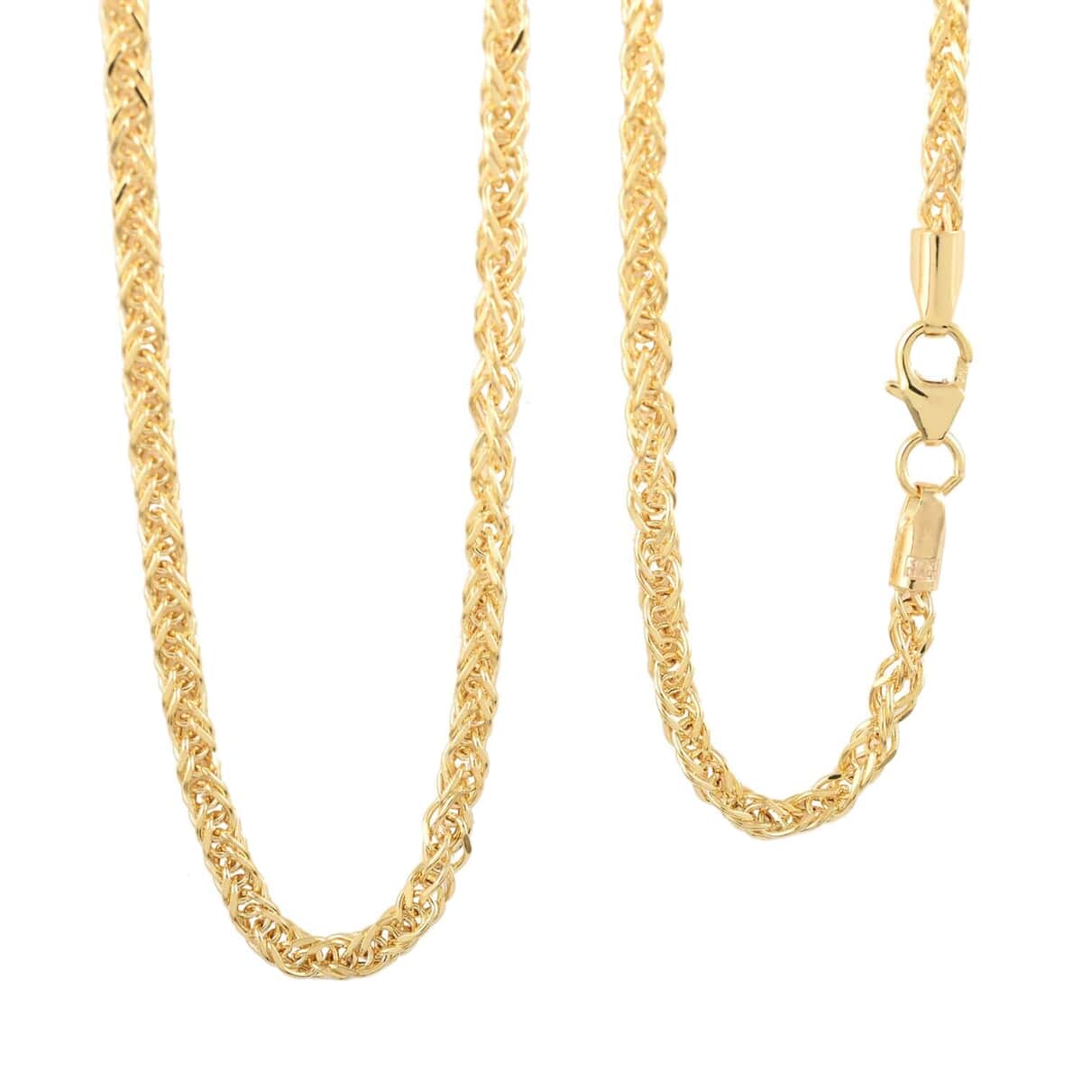 Maestro Gold Collection Italian 10K Yellow Gold 2.5mm Square Spiga Necklace 18 Inches 4.90 Grams image number 0