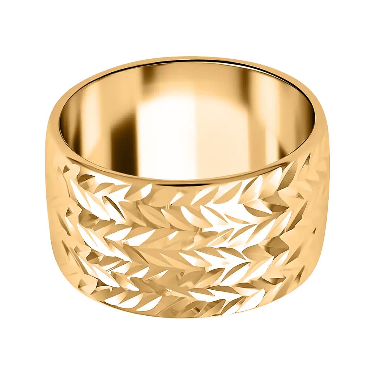 Maestro Gold Collection Italian 10K Yellow Gold Band Ring, Gold Diamond-Cut Ring, Gold Gifts, Gold Wedding Bands, Gold Jewelry  1.35 Grams image number 5