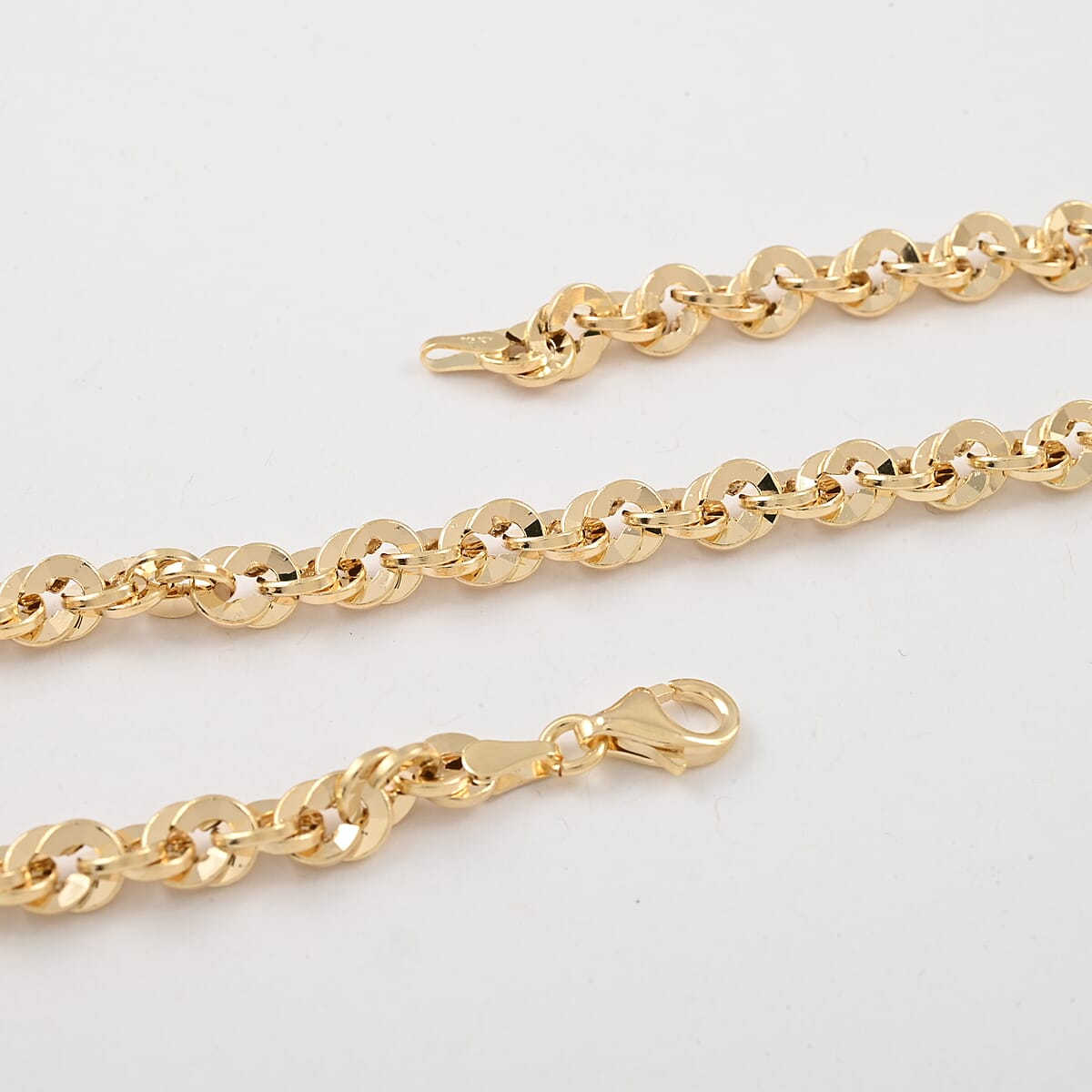 Maestro Gold Collection Italian 10K Yellow Gold 5.2mm Grande Torchon Necklace 18 Inches 8.50 Grams image number 2