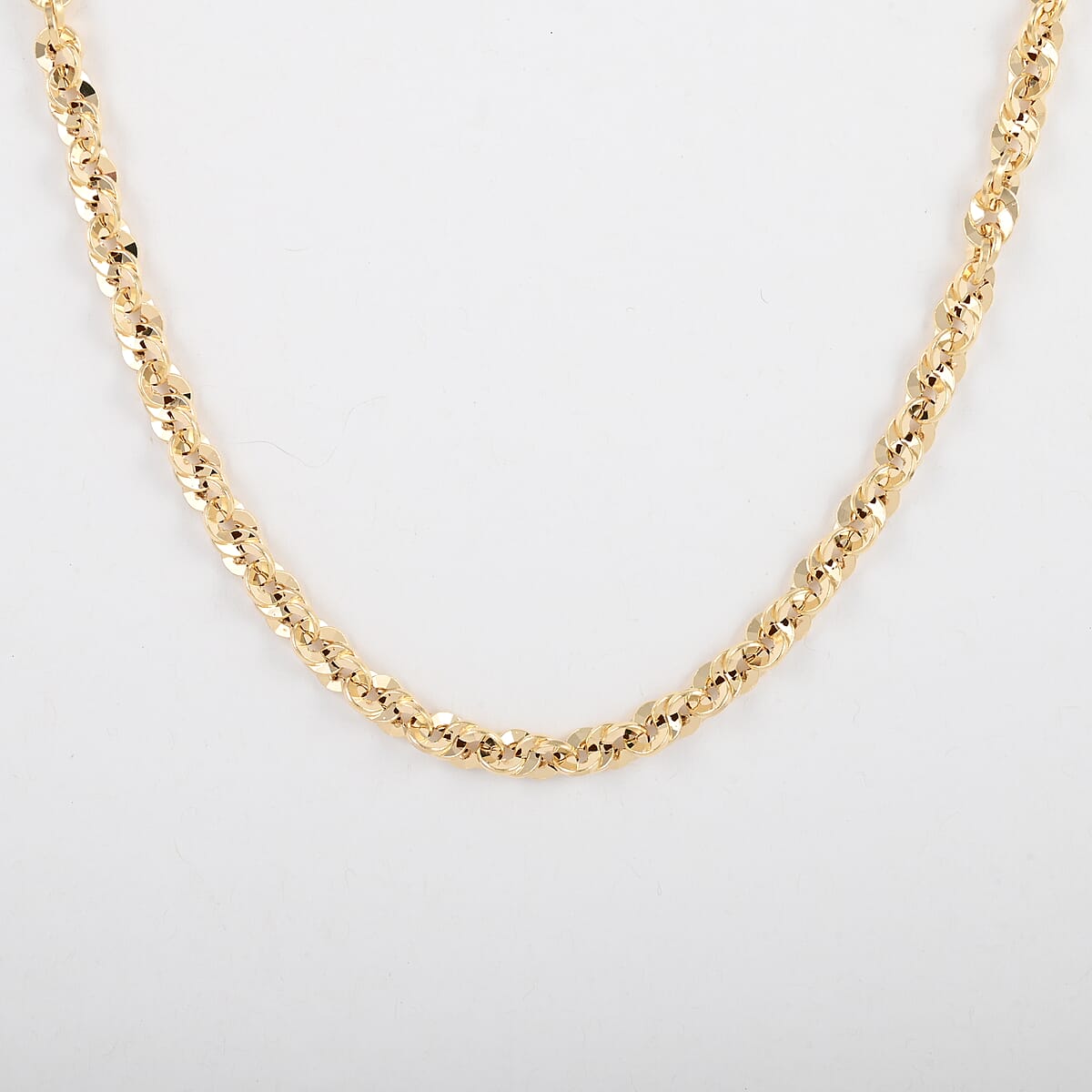 Maestro Gold Collection Italian 10K Yellow Gold 5.2mm Grande Torchon Necklace 18 Inches 8.50 Grams image number 3