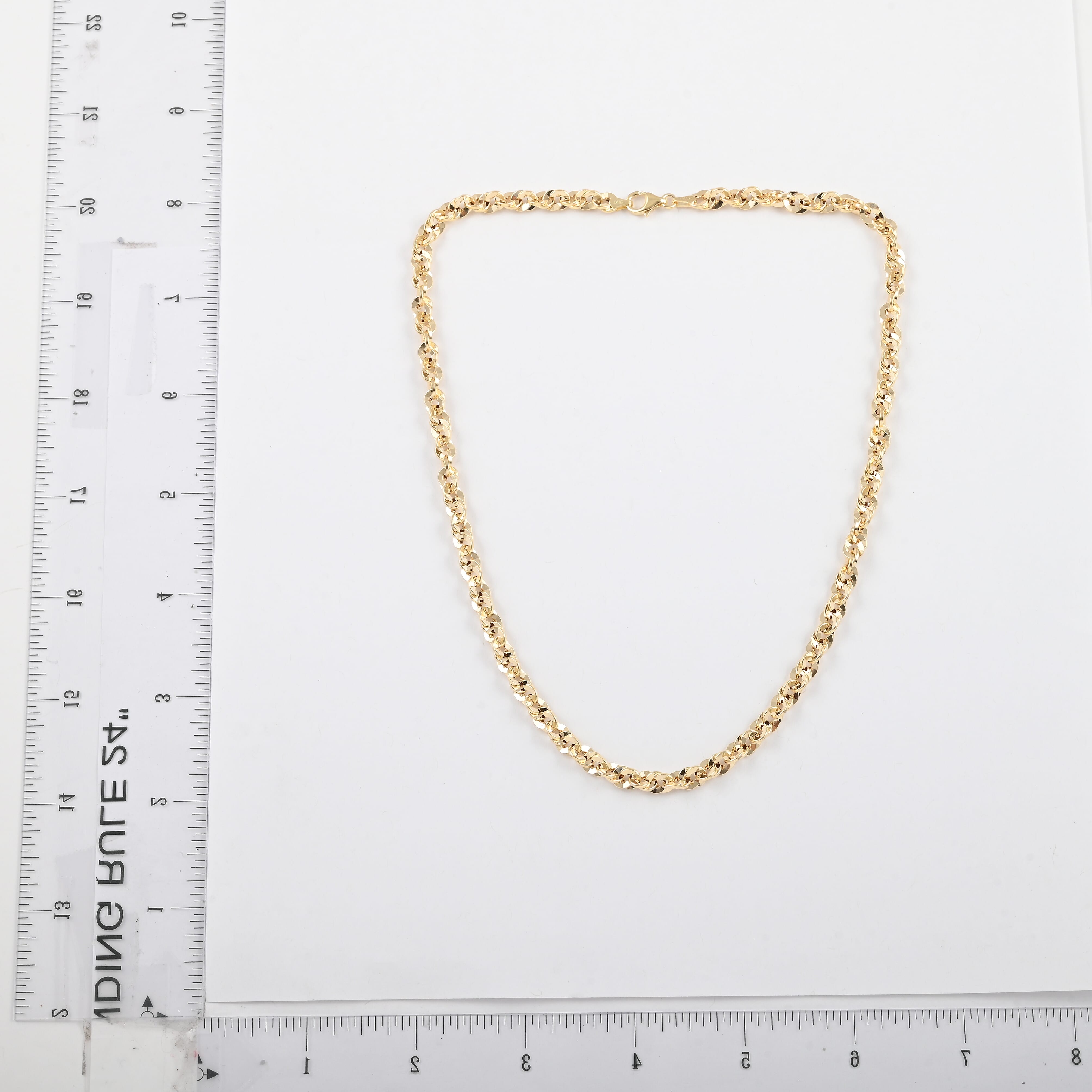 Maestro Gold Collection Italian 10K Yellow Gold 5.2mm Grande Torchon Necklace 18 Inches 8.50 Grams