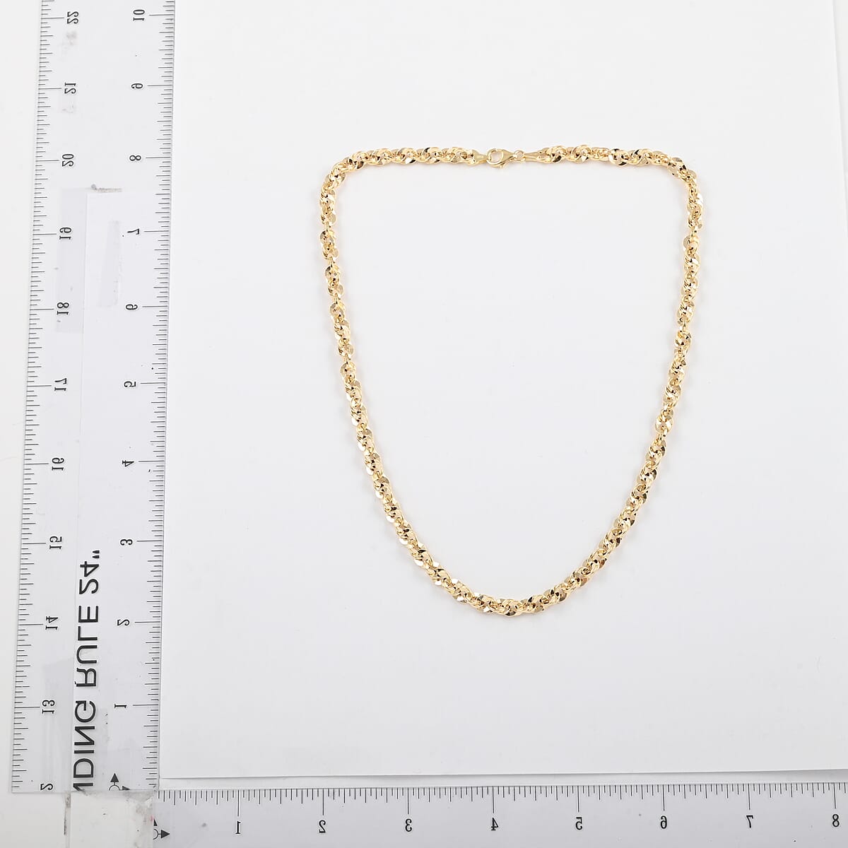 Maestro Gold Collection Italian 10K Yellow Gold 5.2mm Grande Torchon Necklace 18 Inches 8.50 Grams image number 4