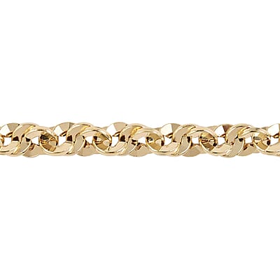 Maestro Gold Collection Splendente Italian 10K Yellow Gold 5.2 mm Grande Torchon Bracelet (7.50 In) 3.50 Grams