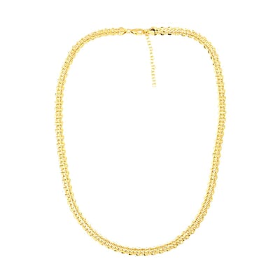 Maestro Gold Collection Italian 10K Yellow Gold 6.1mm Diamond-Cut Royal Infinity Necklace 18-20 Inches 8.0 Grams