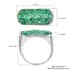 AAA Kagem Zambian Emerald Men's Ring in Platinum Over Sterling Silver (Size 11.0) 2.85 ctw image number 5