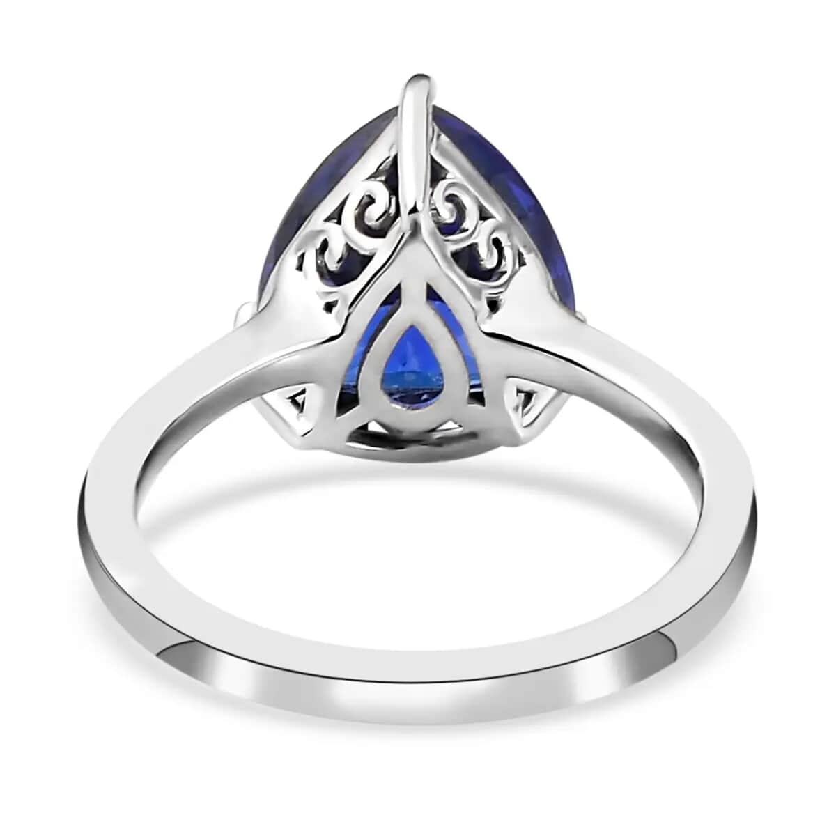 Rhapsody 950 Platinum AAAA Tanzanite Solitaire Ring (Size 6.0) 5.60 Grams 4.75 ctw image number 4