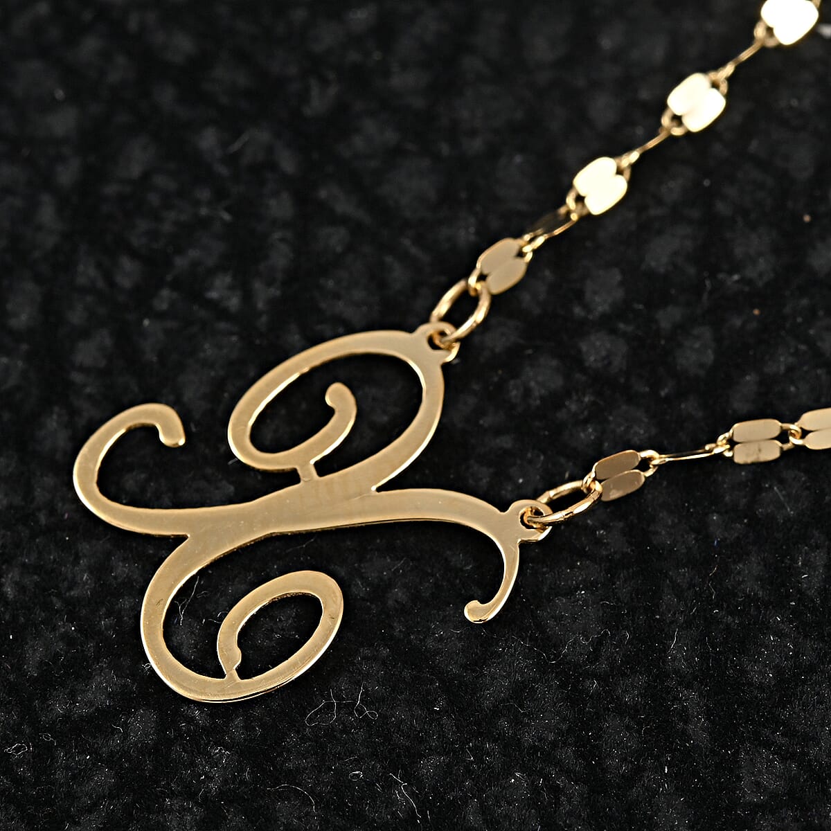 Maestro Gold Collection Italian 10K Yellow Gold 1.2 mm Initial X Necklace 18 Inches 1.0 Grams image number 1