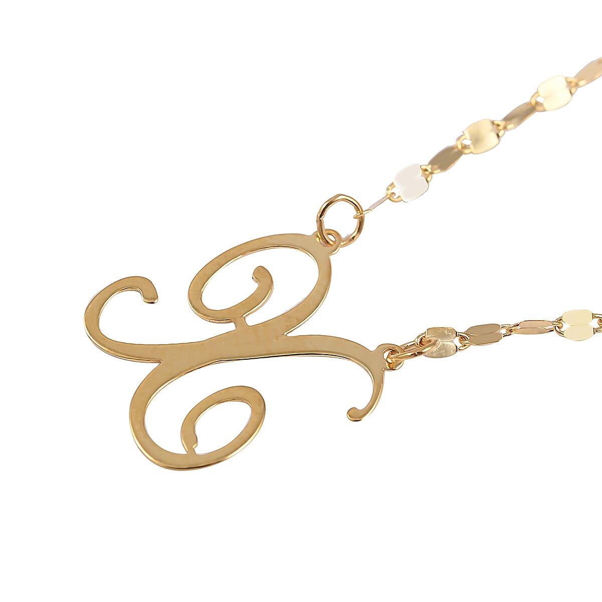 Maestro Gold Collection Italian 10K Yellow Gold 1.2 mm Initial X Necklace 18 Inches 1.0 Grams image number 2