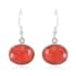 SANTA FE Style Coral Dangle Earrings in Sterling Silver image number 0