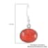 SANTA FE Style Coral Dangle Earrings in Sterling Silver image number 4