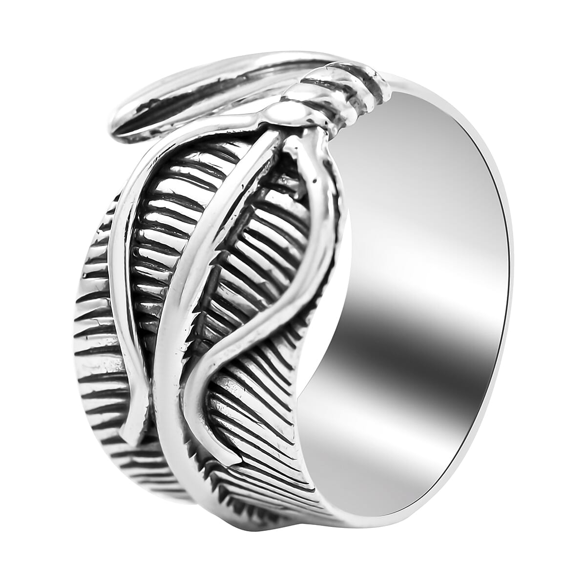 Santa Fe Style Sterling Silver Bypass Ring (Size 7.0) 5.40 Grams image number 3