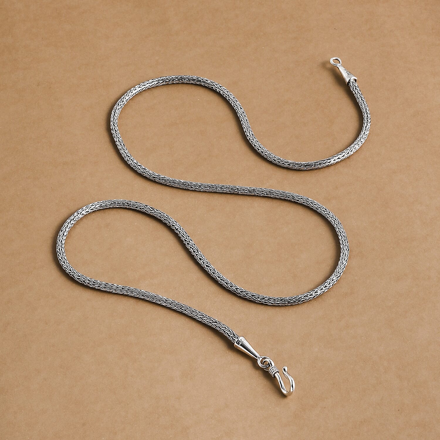 Bali Legacy Sterling Silver 2.5mm Tulang Naga Necklace 20 Inches 16 Grams