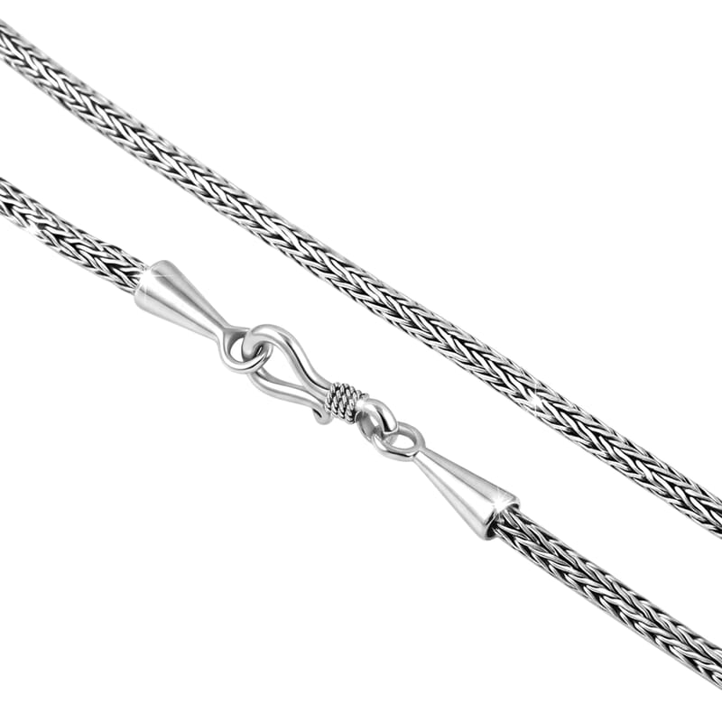 Bali Legacy Sterling Silver 2.5mm Tulang Naga Necklace 20 Inches 16 Grams