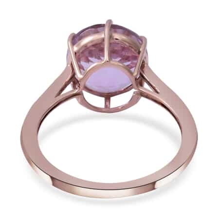 LUXORO 10K Rose Gold Premium Kunzite Solitaire Ring (Size 9.0) 2 Grams 5.00 ctw image number 3