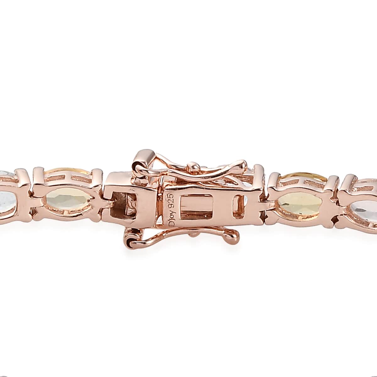 Premium Multi Beryl Tennis Bracelet in Vermeil Rose Gold Over Sterling Silver (6.50 In) 10.35 ctw image number 3