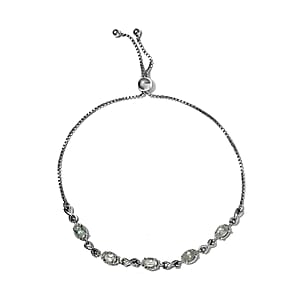 Narsipatnam Alexandrite Bolo Bracelet in Platinum Over Sterling Silver 1.25 ctw