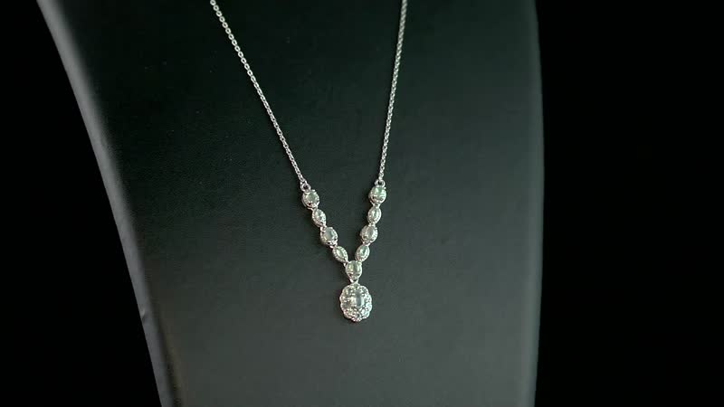 Narsipatnam Alexandrite Cluster Necklace 18-20 Inches in Platinum Over Sterling Silver 2.00 ctw