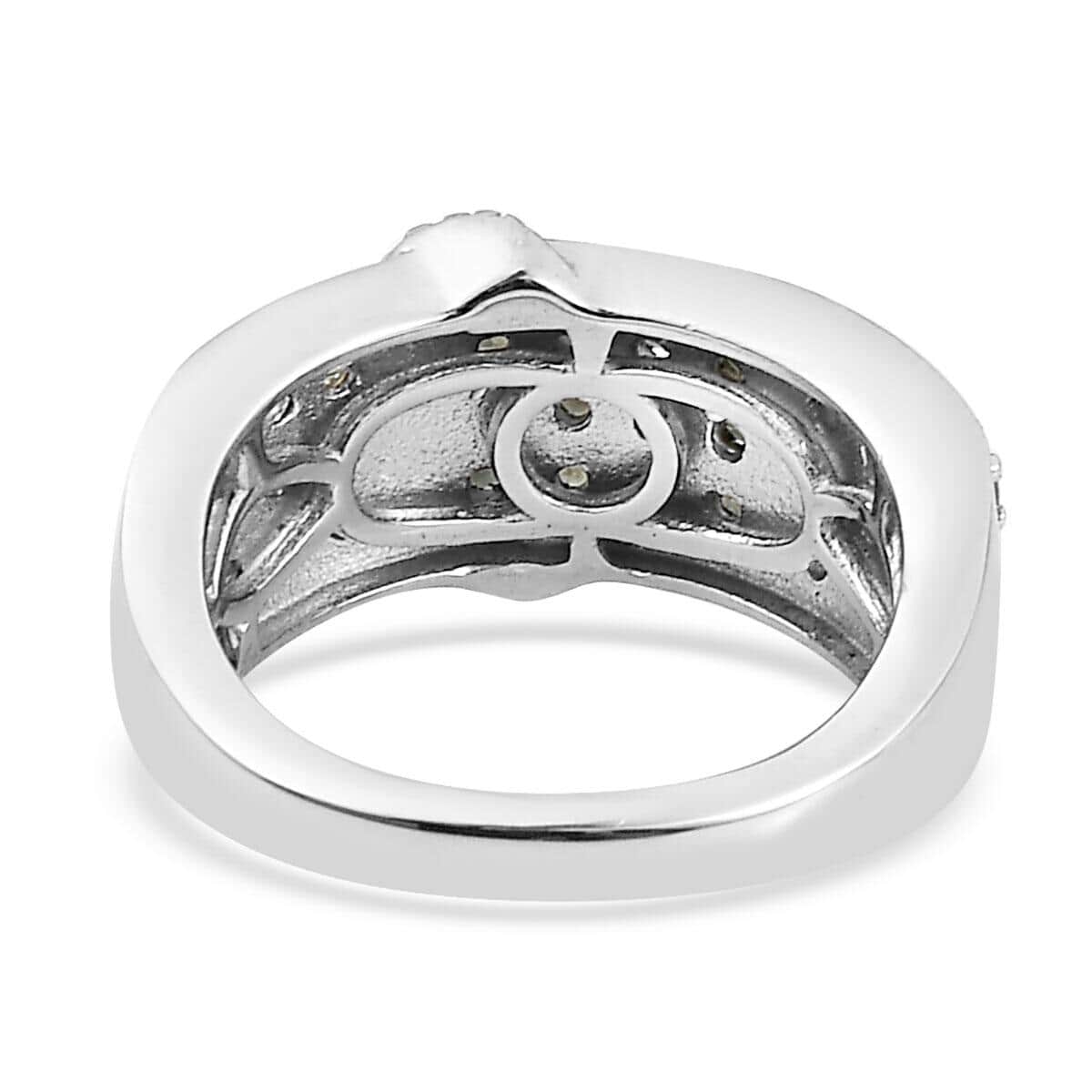 Narsipatnam Alexandrite Buckle Ring in Platinum Over Sterling Silver 0.85 ctw image number 4