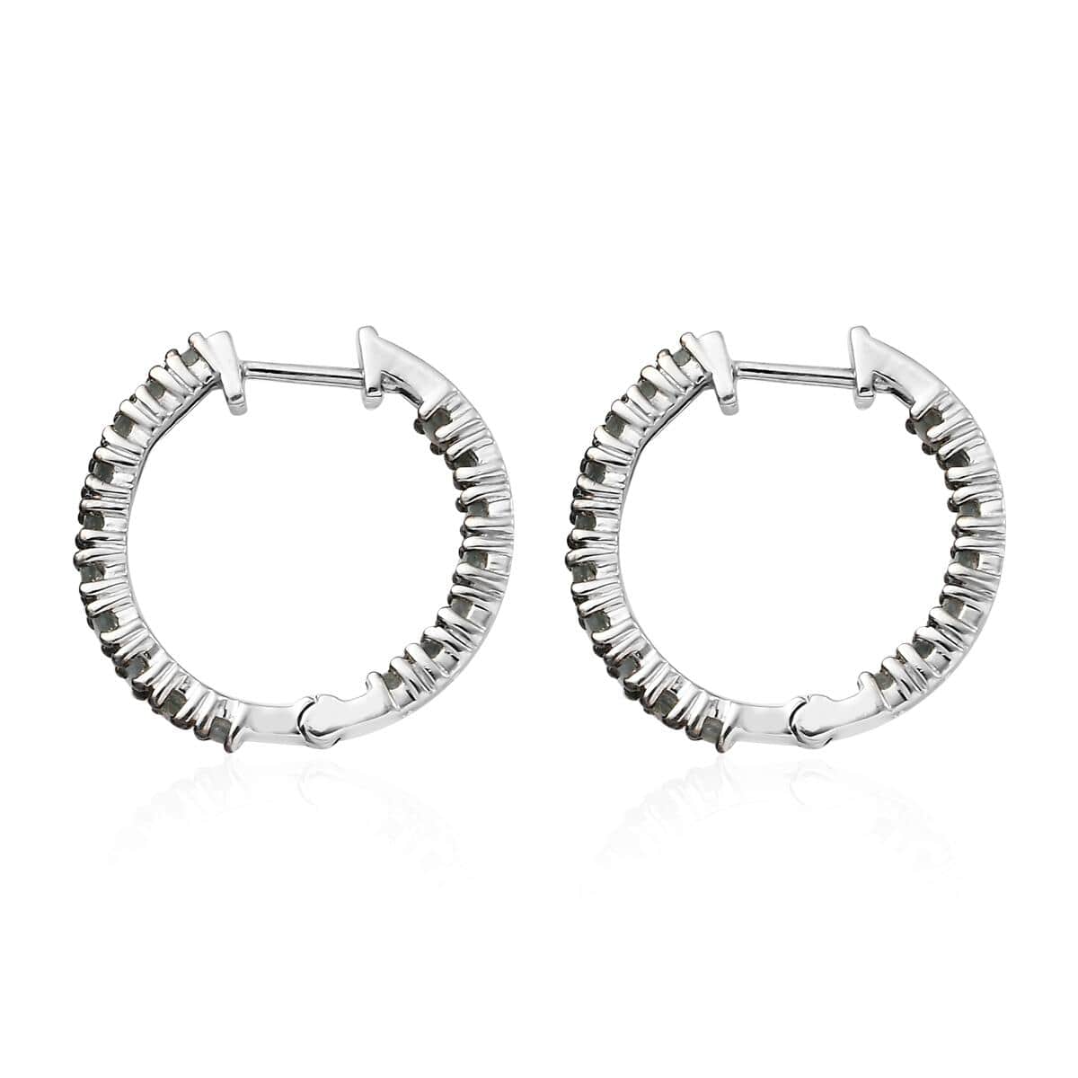 Narsipatnam Alexandrite Hoop Earrings in Platinum Over Sterling Silver 1.50 ctw image number 3