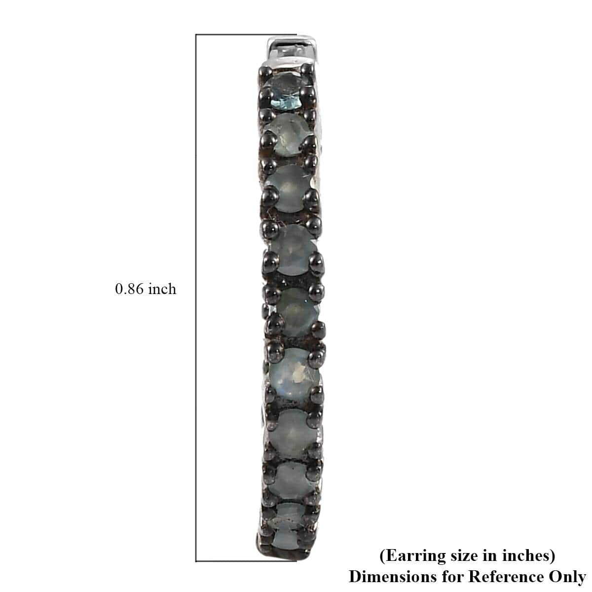 Narsipatnam Alexandrite Hoop Earrings in Platinum Over Sterling Silver 1.50 ctw image number 4