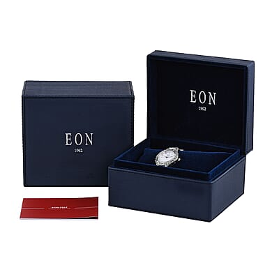 Bali Legacy Eon 1962 Swiss Movement Sterling Silver Heart Bracelet Watch (7.50-8.00 In) (26mm) 48.20 Grams