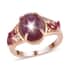 Indian Star Ruby and Multi Gemstone Ring in Vermeil Rose Gold Over Sterling Silver (Size 7.0) 7.25 ctw image number 0