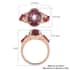 Indian Star Ruby and Multi Gemstone Ring in Vermeil Rose Gold Over Sterling Silver (Size 7.0) 7.25 ctw image number 4