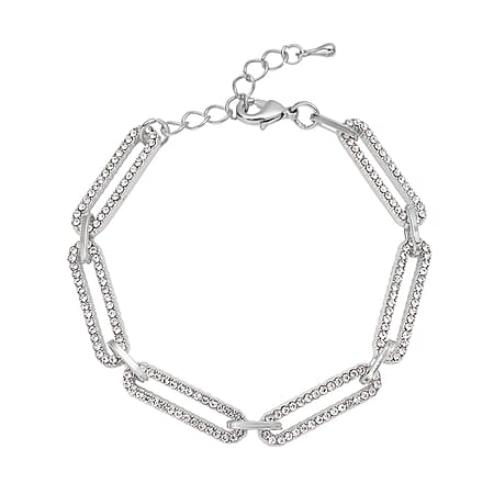 White Austrian Crystal in Silvertone - Product card gallery slide 1 (10178571534649)