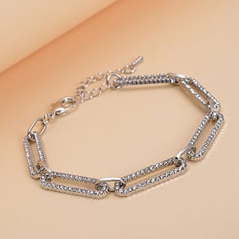 White Austrian Crystal in Silvertone - Product card gallery slide 2 (10178571534649)